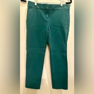 Ann Taylor Jade Green Devin Fit Trousers